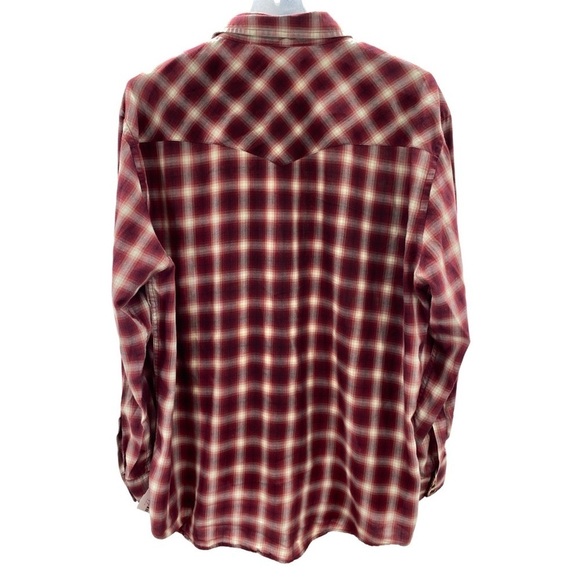 Pendleton Men’s Plaid Snap Button Long Sleeve Lightweight Shirt Size Large - Picture 7 of 8